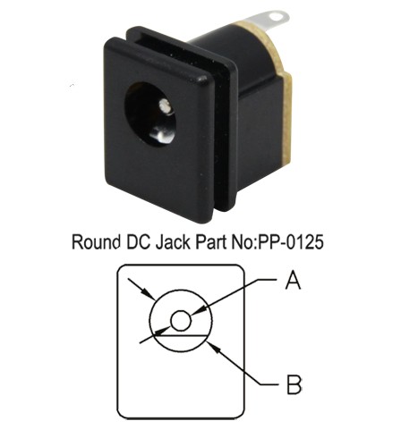 Round DC Jack Part No. PP-0125